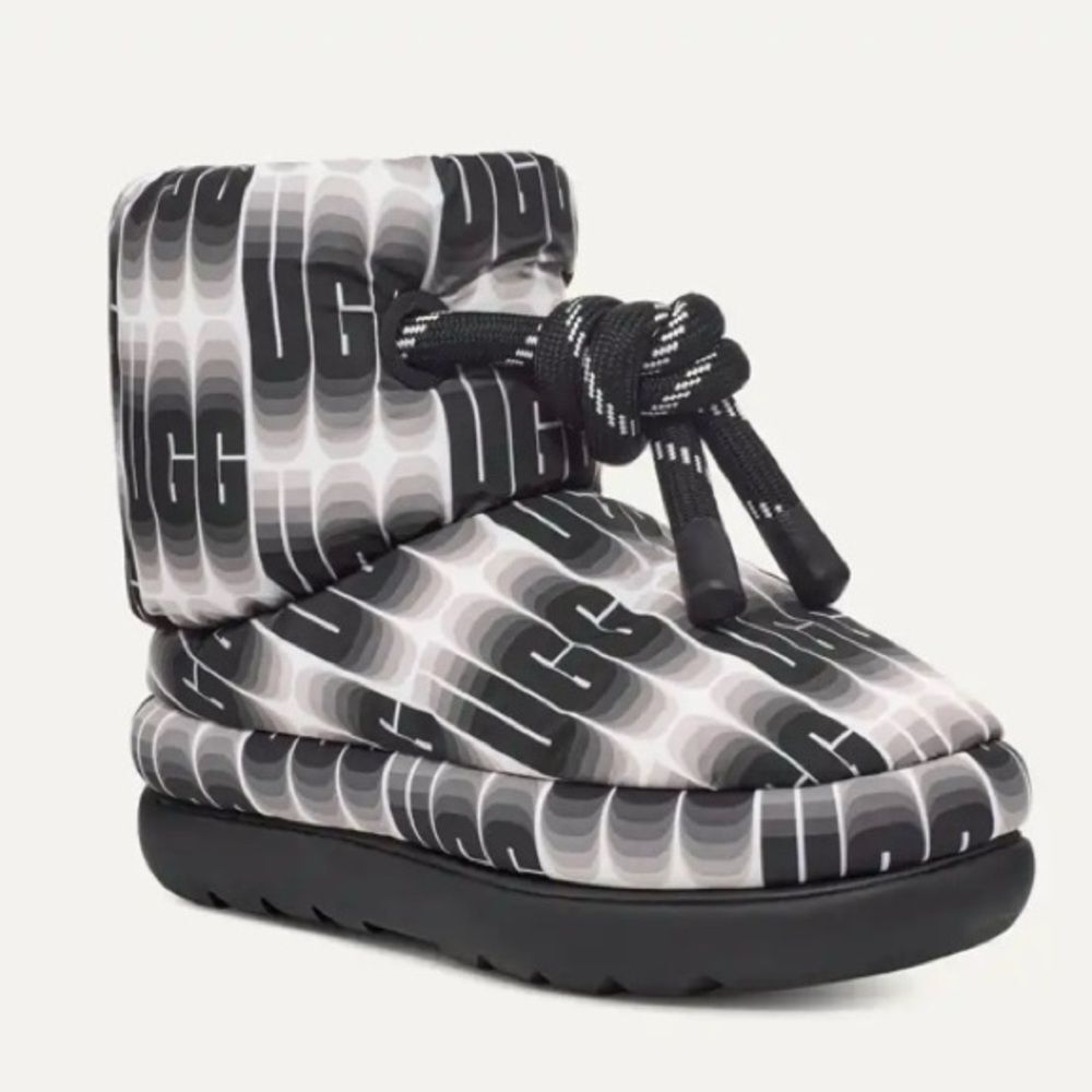 UGG Black and Gray Ankle Boots